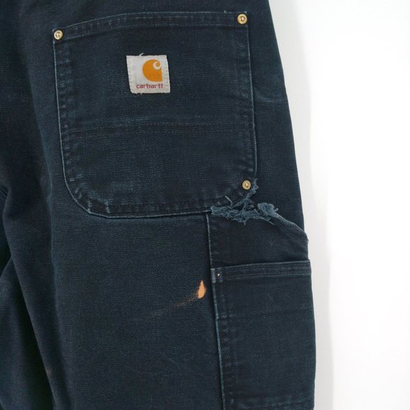 Vintage Carhartt Double-Knee Dungaree Pants 38x34 - Picture 7 of 11
